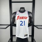 25th season 76ers City Edition No. 21 Embiid