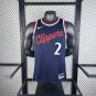 25th season Clippers away, Blue No. 2 Leonard
