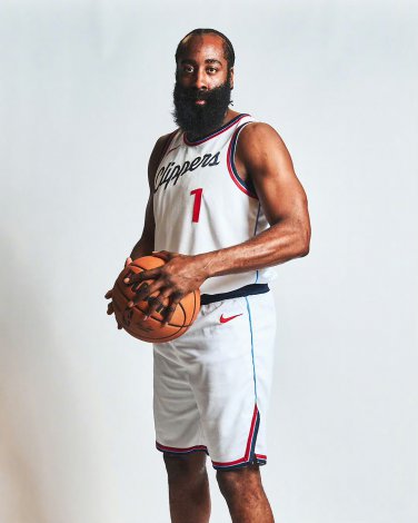 25th season Clippers home white 13th George