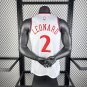 25th season Clippers home white No. 2 Leonard