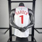25th season Clippers home white No.1 Harden