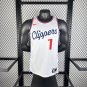 25th season Clippers home white No.1 Harden