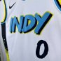 25th season Pacers City Edition No. 0 Halliburton