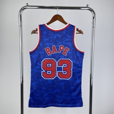 BAPE &egrave;�&sup3; M&N x Nets jersey blue
