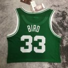 M&N #33 Brid Celtics Women's navel exposed jersey green (heat pressed)