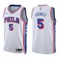 76ers #5 Quentin Grimes White Swingman Jersey