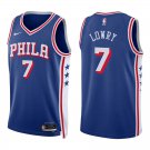 76ers #7 Kyle Lowry Royal Blue Swingman Jersey