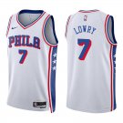 76ers #7 Kyle Lowry White Swingman Jersey