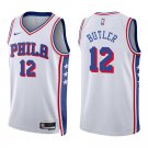 76ers #12 Jared Butler White Swingman Jersey