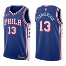 76ers #13 Wilt Chamberlain Royal Blue Swingman Jersey