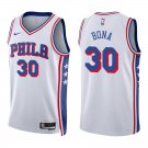 76ers #30 Adem Bona White Swingman Jersey