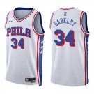 76ers #34 Charles Barkley White Swingman Jersey