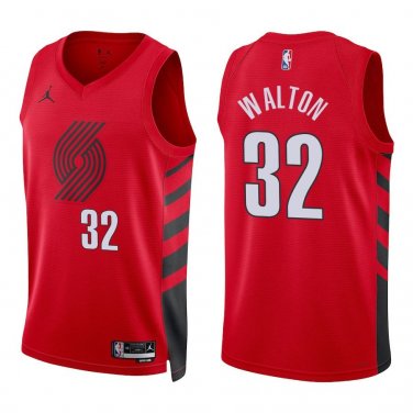 Blazers #32 Bill Walton Red Statement Swingman Jersey