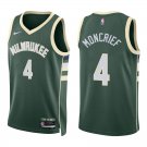 Bucks #4 Sidney Moncrief Green Swingman Jersey