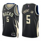 Bucks #5 Gary Trent Jr. Black Statement Swingman Jersey