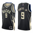 Bucks #9 Bobby Portis Black Statement Swingman Jersey