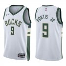 Bucks #9 Bobby Portis White Swingman Jersey