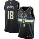 Bucks #18 Kyle Kuzma Black Swingman Jersey