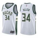 Bucks #34 Ray Allen White Swingman Jersey
