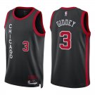 Bulls #3 Josh Giddey Black City Swingman Jersey