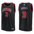 Bulls #3 Josh Giddey Black Swingman Jersey