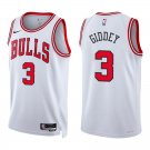 Bulls #3 Josh Giddey White Swingman Jersey