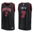 Bulls #7 Jalen Smith Black Swingman Jersey