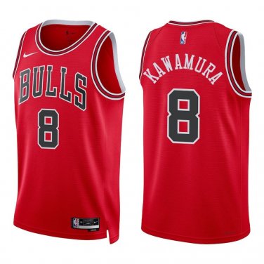 Bulls #8 Yuki Kawamura Red Swingman Jersey