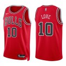Bulls #10 Bob Love Red Swingman Jersey