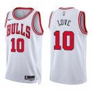 Bulls #10 Bob Love White Swingman Jersey