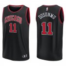 Bulls #11 Ayo Dosunmu Black Swingman Jersey
