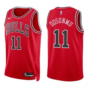 Bulls #11 Ayo Dosunmu Red Swingman Jersey