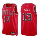 Bulls #13 Joakim Noah Red Swingman Jersey