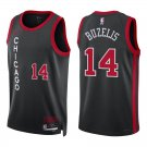 Bulls #14 Matas Buzelis Black City Swingman Jersey