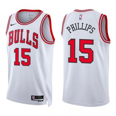 Bulls #15 Julian Phillips White Swingman Jersey