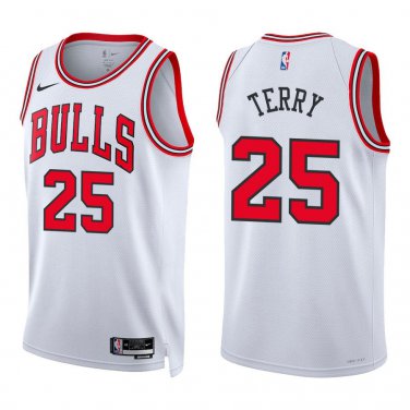 Bulls #25 Dalen Terry White Swingman Jersey