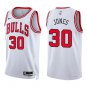 Bulls #30 Tre Jones White Swingman Jersey
