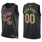 Cavaliers #00 Custom Name And Number Black Swingman Jersey
