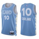Cavaliers #10 Darius Garland Blue City Swingman Jersey