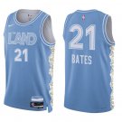 Cavaliers #21 Emoni Bates Blue City Swingman Jersey