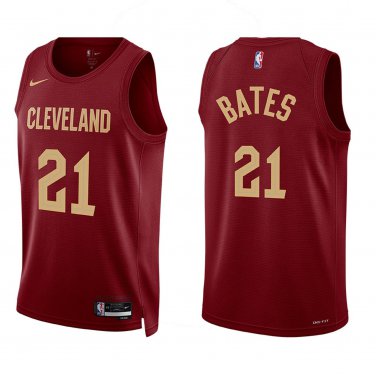 Cavaliers #21 Emoni Bates Wine Swingman Jersey
