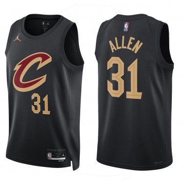 Cavaliers #31 Jarrett Allen Black Swingman Jersey