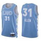 Cavaliers #31 Jarrett Allen Blue City Swingman Jersey