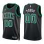 Celtics #00 Robert Parish Black Statement Swingman Jersey