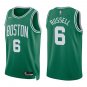 Celtics #6 Bill Russell Green Swingman Jersey
