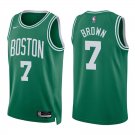 Celtics #7 Jaylen Brown Green Swingman Jersey
