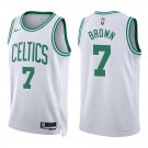 Celtics #7 Jaylen Brown White Swingman Jersey