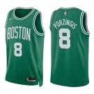 Celtics #8 Kristaps Porzingis Green Swingman Jersey