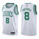 Celtics #8 Kristaps Porzingis White Swingman Jersey