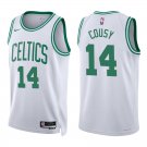Celtics #14 Bob Cousy White Swingman Jersey